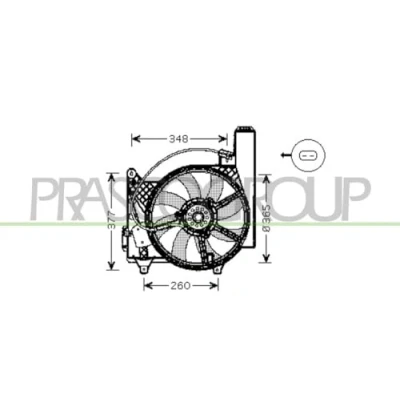 Afbeelding van Koelventilatorwiel PRASCO OP350F002