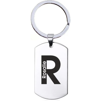 Afbeelding van Naamkado Rosalie RVS Sleutelhanger
