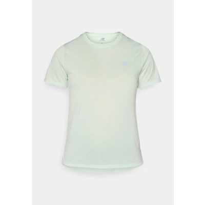 Afbeelding van New Balance Athletics Sport Tshirt, Dames, Maat: Medium, Clay ash heather
