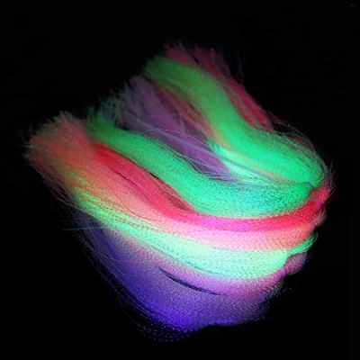 Afbeelding van Tigofly 14 packs 7 kleuren UV Crystal Flash Holografische Klatergoud Krystal Twisted Flashabou Sparkle Streamer Vliegbinden Materialen