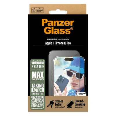 Afbeelding van Panzerglass Apple iPhone 16 Pro Ultra Wide Fit with Aluminum Frame