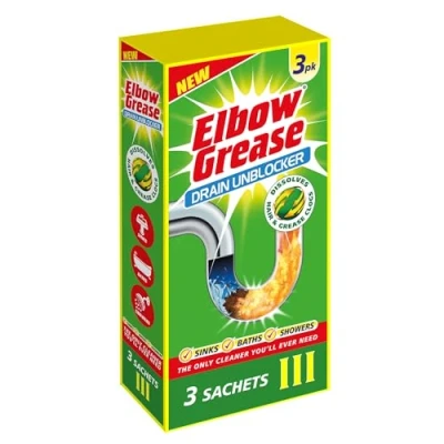 Afbeelding van Elbow Grease Afvoerontblokker, 3 stuks geel, Eg46