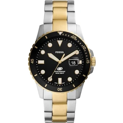 Afbeelding van Fossil horloge FS5951 Blue zilverkleurig, goudkleurig