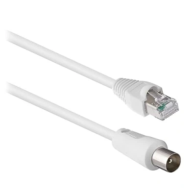 Afbeelding van Netwerkkabel RJ45 mannelijk naar coaxiale kabel 9,5 mm T&#039;nB