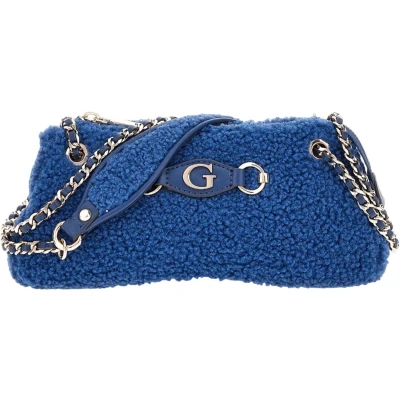 Afbeelding van GUESS Schoudertas Aslia Convertible Top Zip Shoulder Bag Saphire Blauw