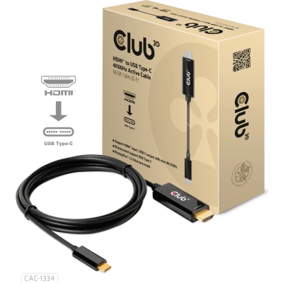 Afbeelding van CLUB3D HDMI to USB Type C 4K60Hz Active Cable M/M 1.8m/6 ft