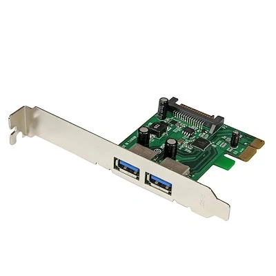 Afbeelding van StarTech.com 2 poorts PCI Express (PCIe) SuperSpeed USB 3.0 kaartadapter met UASP SATA voeding