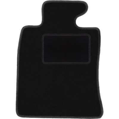 Afbeelding van Wielganizator Zwart pasvorm bestuurdersmat, geschikt voor: Mini Cooper II R57 Cabrio (2006 2013) deurmat bestuurderszijde velours automatten
