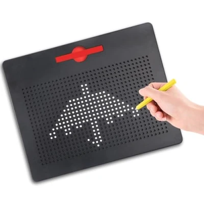 Afbeelding van ALEENFOON magnetisch tekenbord voor kinderen vanaf 3 jaar, tekenbord, schrijfbord, toverbord, afwasbaar, schrijven, pedagogisch speelgoed (klein, zwart)