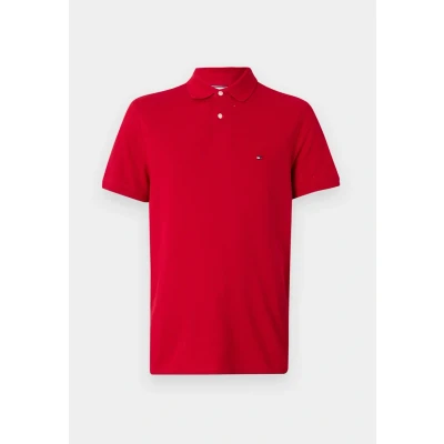 Afbeelding van Tommy Hilfiger Regular Poloshirt, Heren, Maat: XS, Medium red