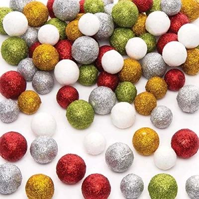 Afbeelding van Baker Ross AR824 kerstballen van polystyreen, diverse maten creatieve kerstkunst en knutselbenodigdheden voor kinderen om te maken versieren (6 g per verpakking)