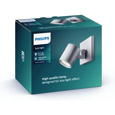 Afbeelding van Philips RUNNER Opbouwspot GU10 1x Zilver