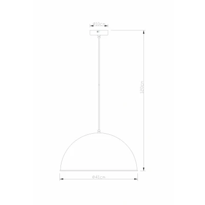 Afbeelding van Globo hanglamp Xirena i bruin metaal 41 cm E27 fitting 58307H