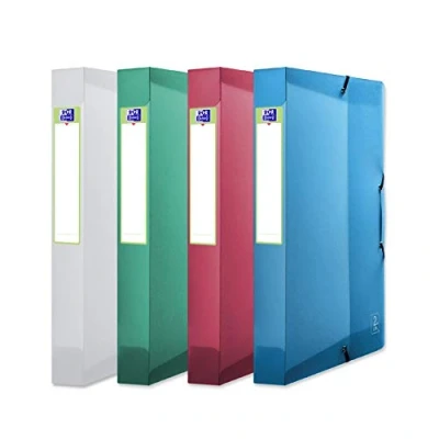 Afbeelding van 3x OXFORD 2ND LIFE verzamelbox A4 40mm kunststof assorti pak 4 stuks