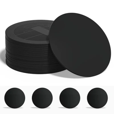 Afbeelding van 30 stuks NFC tags, zwarte NFC215 programmeerbare PVC NTAG215 wit, rond, 25 mm, 504 bytes geheugen voor Android en iPhone alle compatibele apparaten