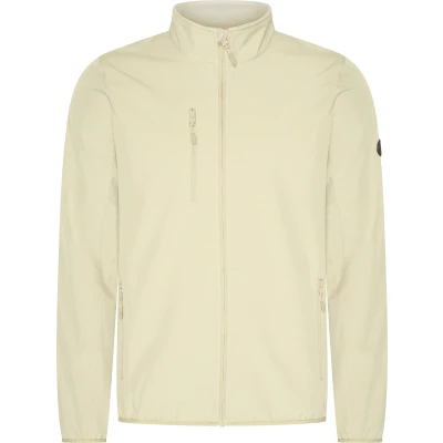 Afbeelding van Mario Russo Softshell Jas heren Winterjas Jassen Winddicht en waterafstotend Beige L