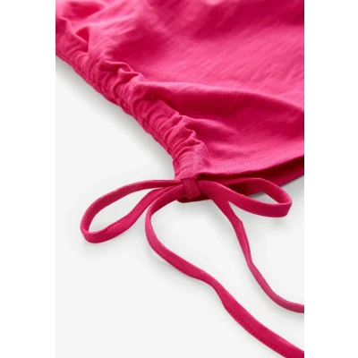 Afbeelding van Next Ruched TIE Detail Top, Dames, Maat: XS, Bright pink
