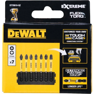 Afbeelding van DeWalt Accessoires Bitset Houder + IMPACT Torsion 57 mm PBitset H1 x1, H2 x2, PZ1 PZ2 PZ3 x1 DT70819 QZ
