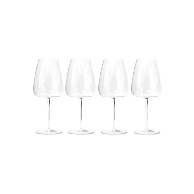 Afbeelding van Luigi Bormioli Talismano Bordeaux rode wijnglas 70 cl set van 4 Transparant