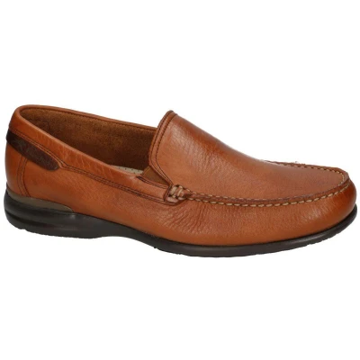 Afbeelding van Fluchos Heren cognac/caramel mocassins maat 42