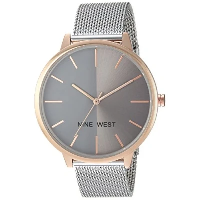 Afbeelding van Nine West Vrouwenhorloge met Sunray Dial Mesh, NW/1981