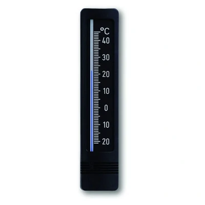 Afbeelding van Thermometer 22 cm zwart/zilver