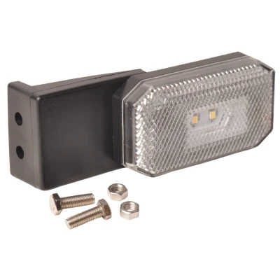 Afbeelding van Aanhangwagendirect Zijmarkeringslamp wit inclusief steun LED