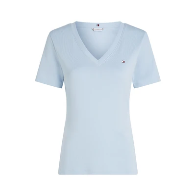Afbeelding van Tommy Hilfiger NEW SLIM CODY Tshirt basic, Dames, Maat: XXS, Breezy blue