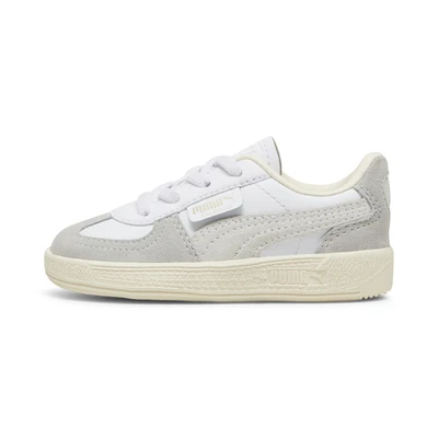 Afbeelding van Palermo leren sneakers, Grijs/Rood/Wit, Maat 25 PUMA