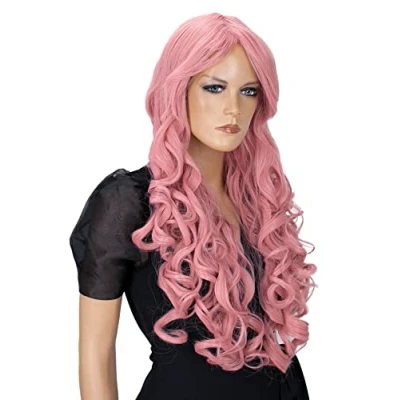Afbeelding van CAISHA 80cm Pruik Volumineus Lang Haar Cosplay Theatershow Roze CP6