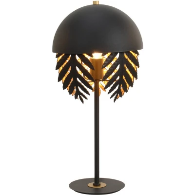 Afbeelding van Lucande tafellamp 1licht IJzer H: 54 cm E27 zwart, goud