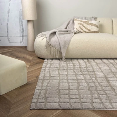 Afbeelding van Scandinavisch vloerkleed Malin zand Interieur05 200 x 280 cm (L)