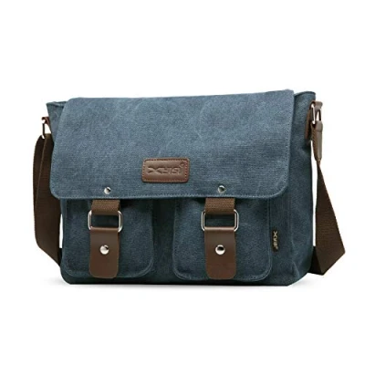 Afbeelding van FANDARE canvas koerierstas, schoudertas, 7,9 inch iPad tas, unisex canvastas, werktas voor mannen en vrouwen, dames/heren reistas