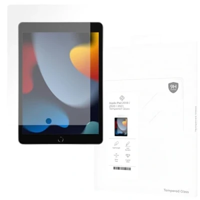 Afbeelding van Cazy Tempered Glass Screen Protector geschikt voor iPad 2021 (9th Gen)/2020 (8th Gen)/iPad 2019 (7th Gen) Transparant