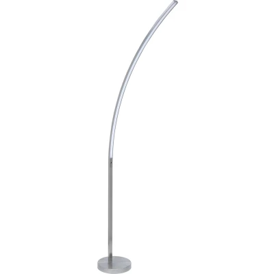 Afbeelding van HighLight vloerlamp Slim mat staal