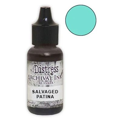 Afbeelding van Ranger Tim Holtz Distress Archival Ink Salvaged Patina Re Inker 0.5 oz (ARD80886)