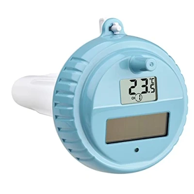Afbeelding van TFA Dostmann Vervangende zonne zender voor zwembad, 30.3216.20, digitaal, 30.3054 radiozender, 30.3056, met temperatuurweergave, turquoise