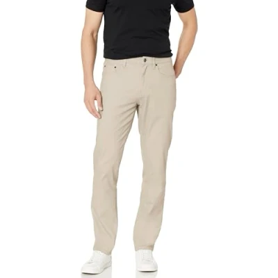 Afbeelding van Amazon Essentials Atletisch fit 5 pocket Stretch Twill Pant Casual, Steen, 35W x 34L