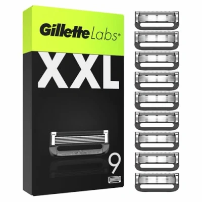 Afbeelding van GilletteLabs with exfoliating bar en heated razor navulmesjes 9 stuks