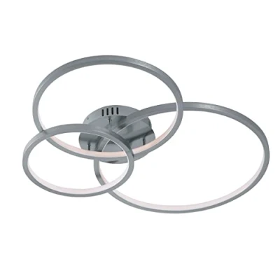 Afbeelding van Trio Leuchten WiZ LED plafondlamp Aaron 652710307, 36 Watt RGBW met 16 miljoen kleuren + 64.000 wittinten 18 lichtscènes, bediening via app spraakbesturing afstandsbediening wandschakelaar