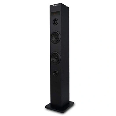 Afbeelding van NGS SKY CHARM 50 W Bluetooth Geluidstoren met Afstandsbediening, Optische Ingang, USB, FM Radio en AUX IN (Zwart)
