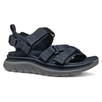 Afbeelding van Geox Outdoorsandalen blau, Heren, Maat: 40, Blau Textiel/ synthetisch