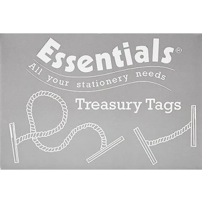 Afbeelding van Essentials 27101 51mm Treasury Tags (ongeveer 100), Groen