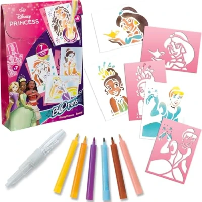Afbeelding van Blopens LANSAY Disney Princess 7 sjablonen Vanaf 5 jaar