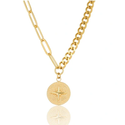 Afbeelding van My Bendel Trendy goudkleurige ketting Met ster hanger luxe cadeauverpakking