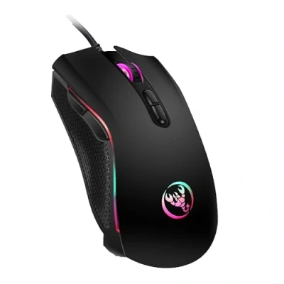 Afbeelding van GA Gaming Accessoires Muis Game Computer Optische RGB Verlichting USB 7 knoppen 7200 DPI ZWART