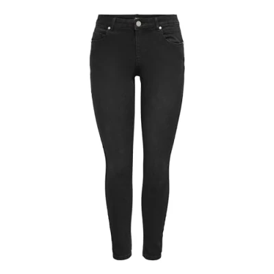 Afbeelding van ONLY Daisy LIFE PUSH UP Jeans Skinny Fit, Dames, Maat: 28x32, Black denim