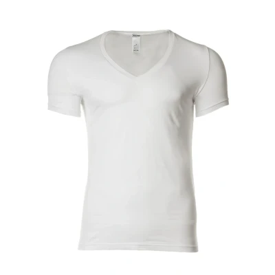 Afbeelding van HOM Tshirt basic, Heren, Maat: Small, Weiß