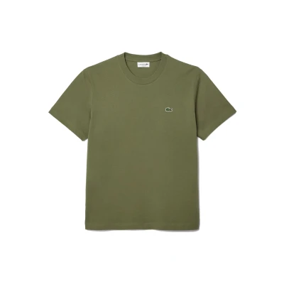 Afbeelding van Lacoste Tshirt basic, Heren, Maat: 3XL, Khaki