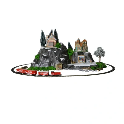 Afbeelding van Coca cola kerst trein 1:76 My Village